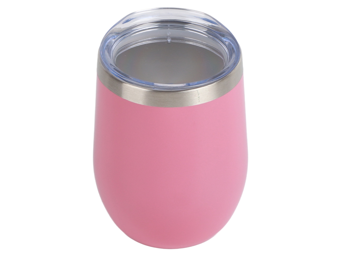 Huevera De Acero Inoxidable 304 De 355 Ml Con Tapa Hermética, Forma De U, Aislada Térmicamente, Para Vino Rosado.