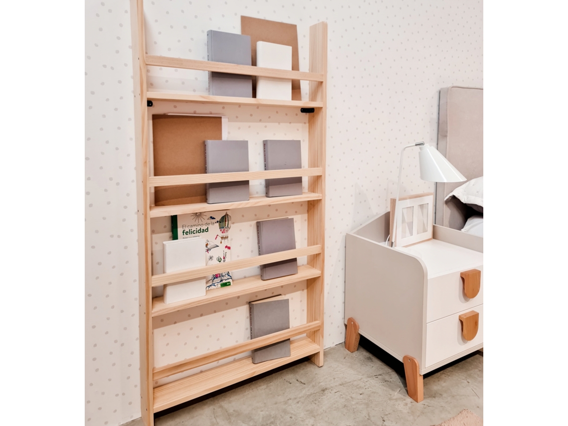 Estantería Estilo Montessori Librería Para Pared Mediana (69 Cm)