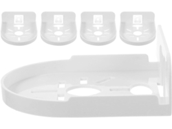 Estante Pared Blanco Necesidad Taladrar Cámara Seguridad Monitor Juego 5 Soportes Adhesivos Compactos Pequeño