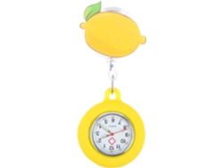 Reloj Bolsillo Telescópico Amarillo Enfermera Resistente Luminoso Aleación Cristal Cuarzo Niñas Estilo