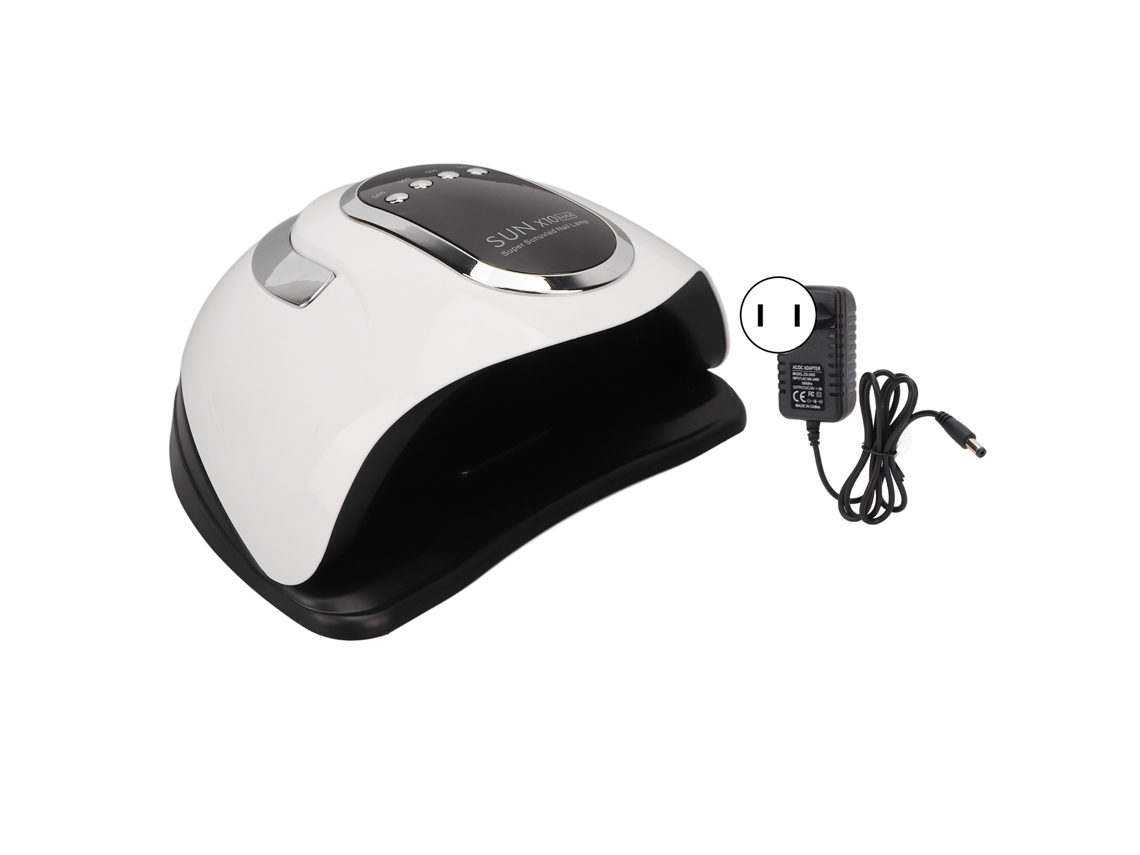 Lámpara de uñas LED Kkml con 4 temporizadores, portátil, base extraíble, 280 W, secado rápido, 100-240 V, enchufe USB.