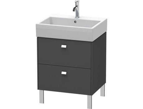 Mueble de aseo DURAVIT Brioso de 58,4 x 45,9 cm 2 extraíbles incl. hueco para sifón y delantal para lavabo Vero Air 235060
