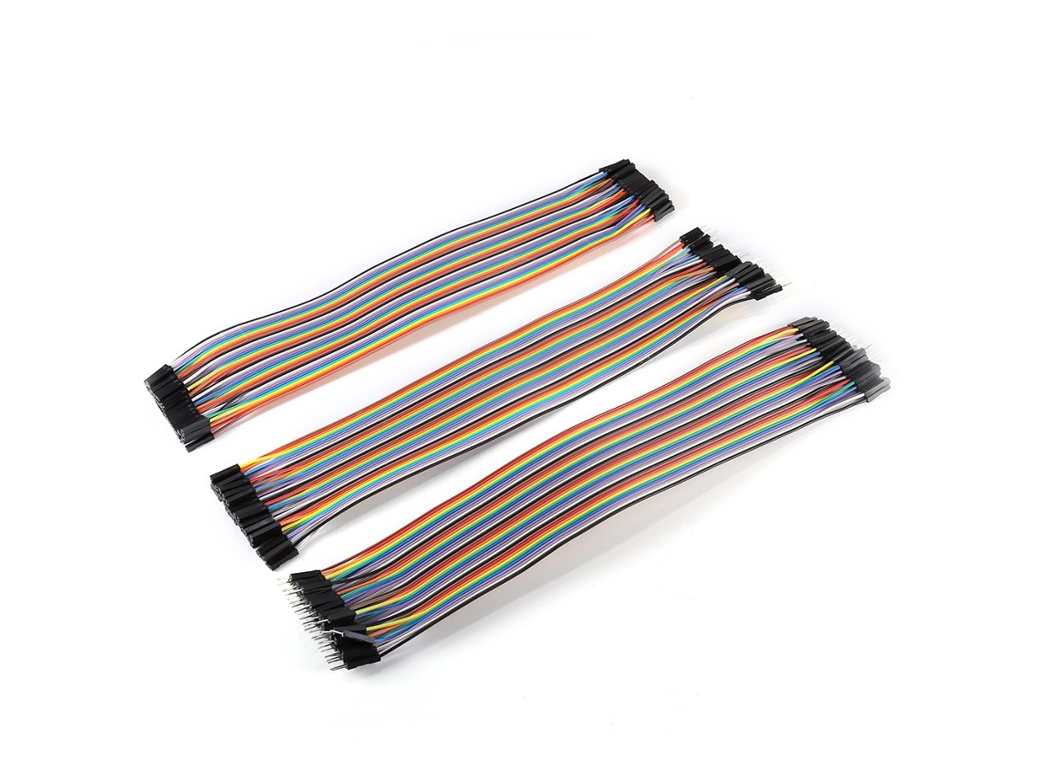 2026-cable Flexible Desmontable 30cm 40 Pines Macho A Macho Multicolor Para Saltos Eléctricos