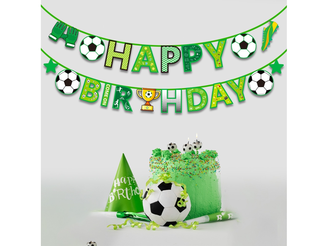 La Pancarta De Cumpleaños Con Temática De La Copa Mundial De Fútbol Realza El Ambiente De Los Partidos Y Celebraciones Deportivas, Y Cuenta