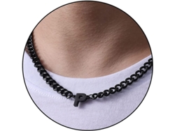 Cadena cubana 2026 con colgante de letra inicial de la A a la Z en acero inoxidable de 6,5 mm, 45,7 cm + 5 cm (18+2 pulgadas), joyería para regalar a hombres, mujeres y niños.