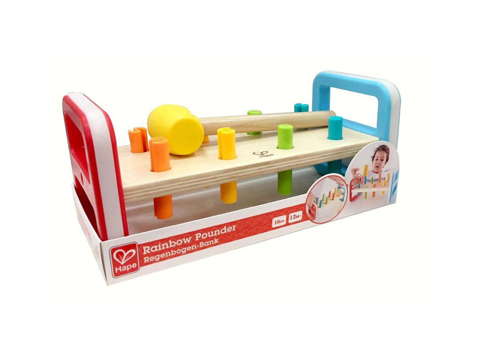 Juego HAPE de Habilidad Mazo (Arcoíris - 23 x 10,7 x 10,2 cm)