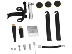 Kit de reparación de bicicletas con bomba de aluminio portátil, parches y herramienta extraíble incluida de Gokoco