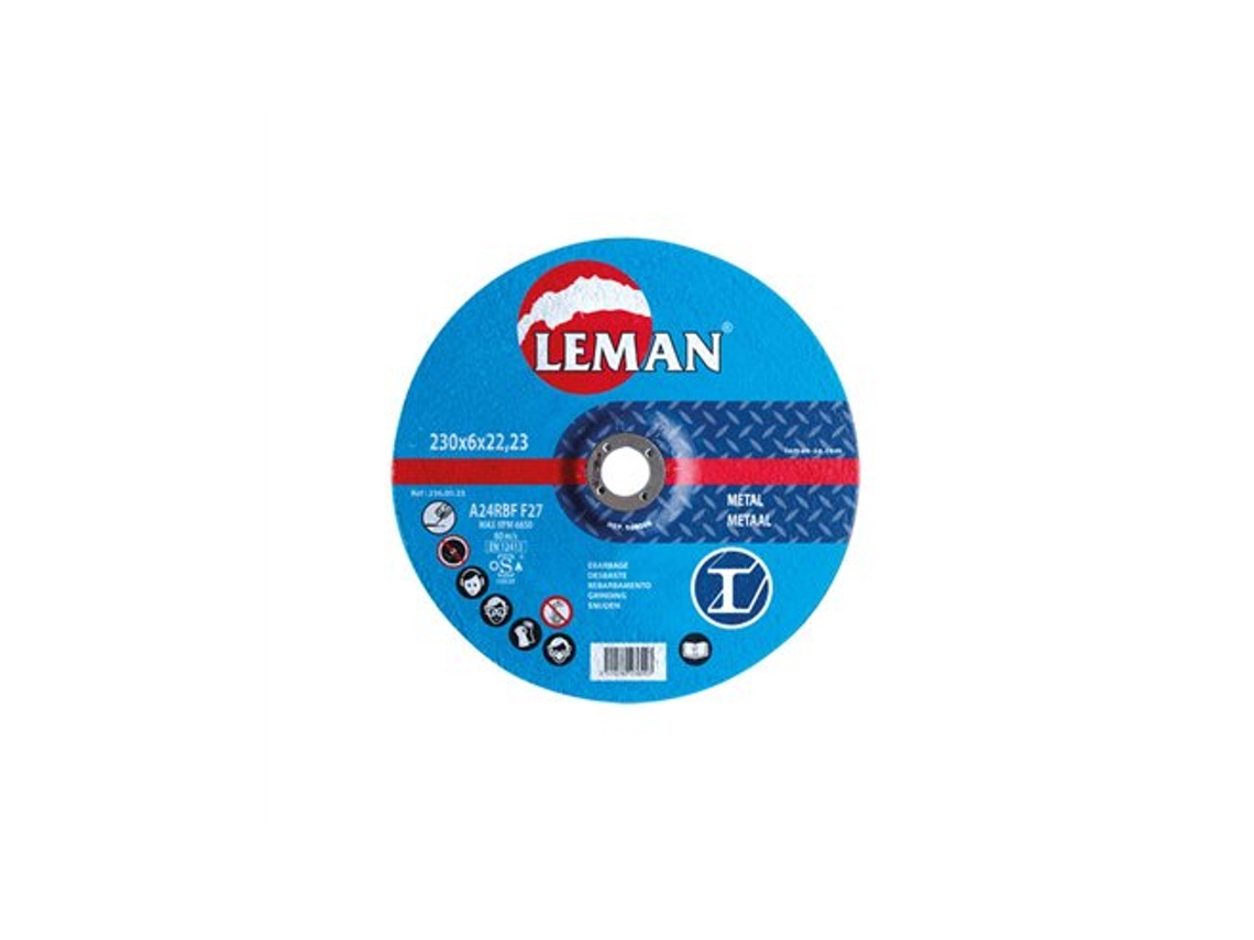 Disco De Pulido Para Desbaste De Acero 115x6mm 116.00.25 Leman