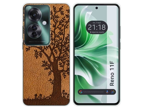 Funda Diseño Cuero para Oppo Reno 11F 5G TUMUNDOSMARTPHONE Multicolor