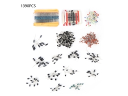 Kit De 1390pcs Resistencias, Condensadores Electrolíticos, Led, Diodos, Transistores Y Condensadores Cerámicos