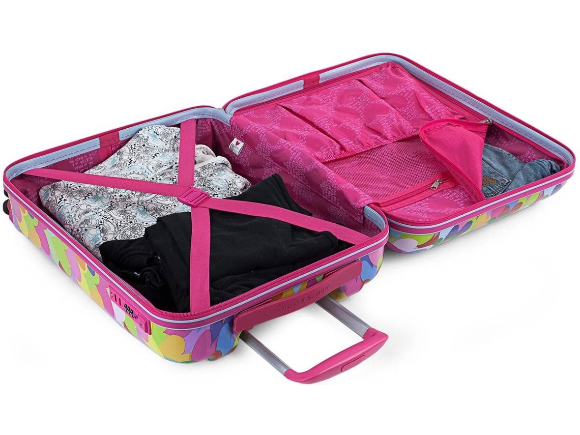 Maleta de Viaje AGATHA RUIZ DE LA PRADA 4 Ruedas Trolley Policarbonato (Mediana - 65 L - Rosa) Maleta de Viaje AGATHA RUIZ DE LA PRADA 4 Ruedas Trolley Policarbonato (Mediana - 65 L - Rosa)