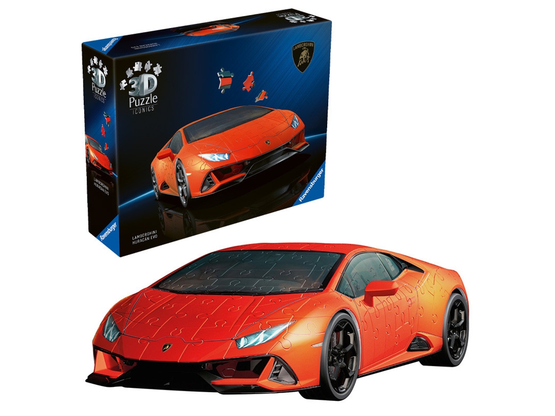 Rompecabezas 3D Lamborghini Huracan Evo Naranja Ravensburger