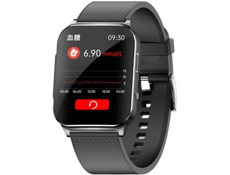 Smartwatch CHRONUS Recordatorios de Mensajes IP7 polvo y Impermeable Negro