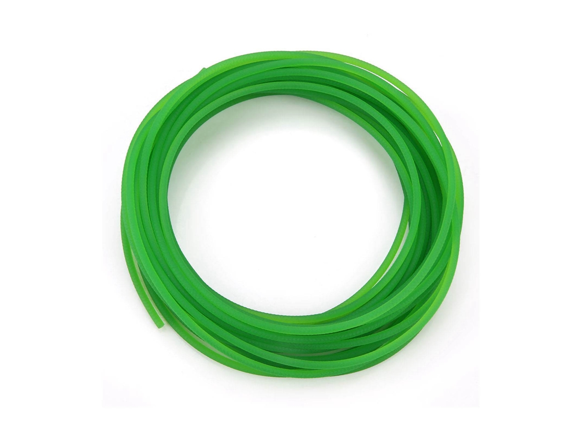 Correa Redonda De Pu Con Superficie Verde Rugosa Para Transmisión De Acción (6 Mm X 10 M)