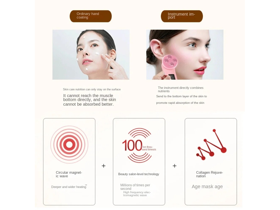 Masajeador sales facial iones