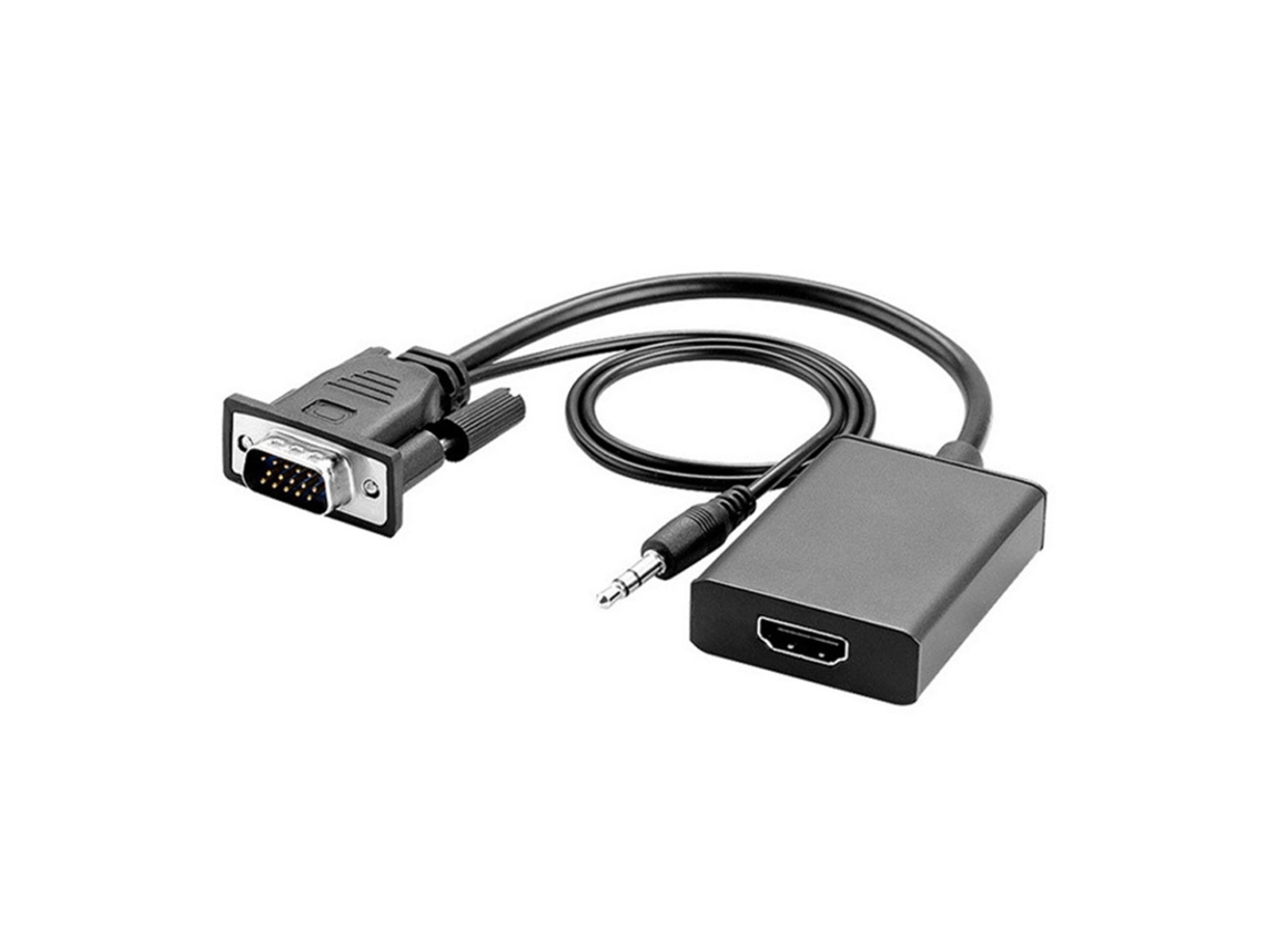 Conversor Vga A Hdmi Hd 1080p60hz De Computadora A Televisor Con Audio