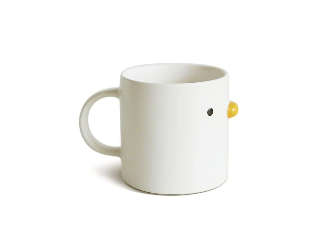 Taza de cerámica Rebe-Chicken, taza de café artesanal, 400 ml, apta para microondas, regalo original.