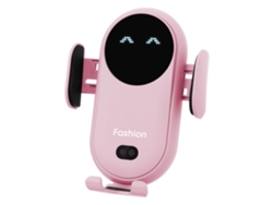 Cargador Inalámbrico Rápido Qi Para Coche Con Soporte Para Rejilla De Ventilación Para Apple, Samsung (rosa)