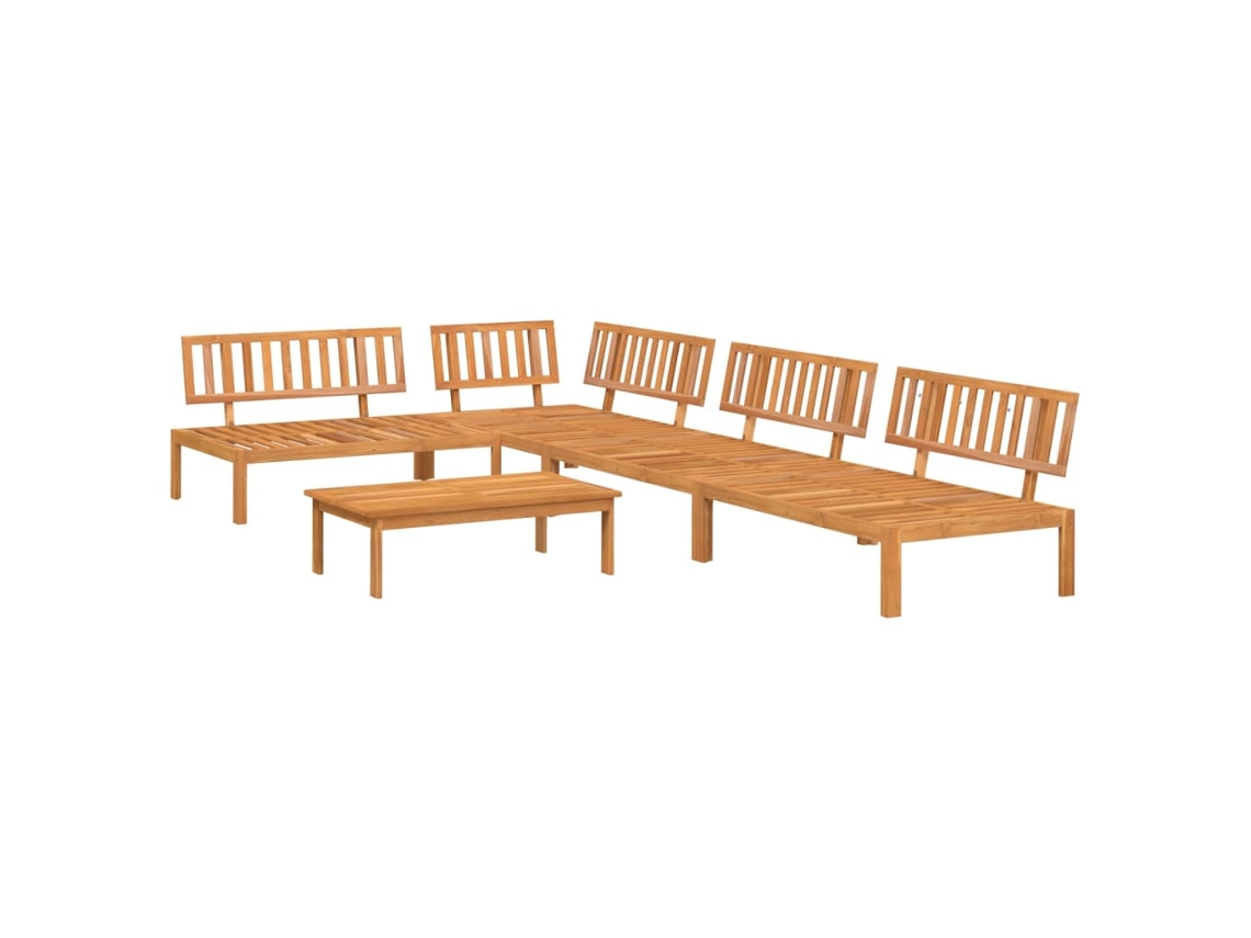 Maison Exclusive - Set De Sofás De Palets De Jardín 5 Pzas Madera Maciza De Acacia