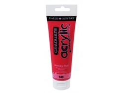 Pintura Acrilica Graduate Daler Rowny 120 Ml (540 Primary Red / Rojo Primario)