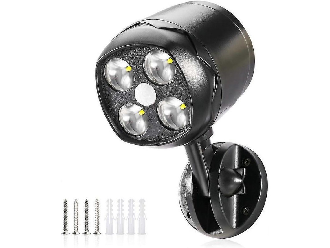 Proyector Led Exterior Sensor Movimiento Ip65 Batería 600 Lúmenes