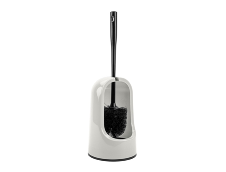 PLASTIC FORTE Escobillero Decorativo Wc En Plástico Incluye Escobilla Color Blanco