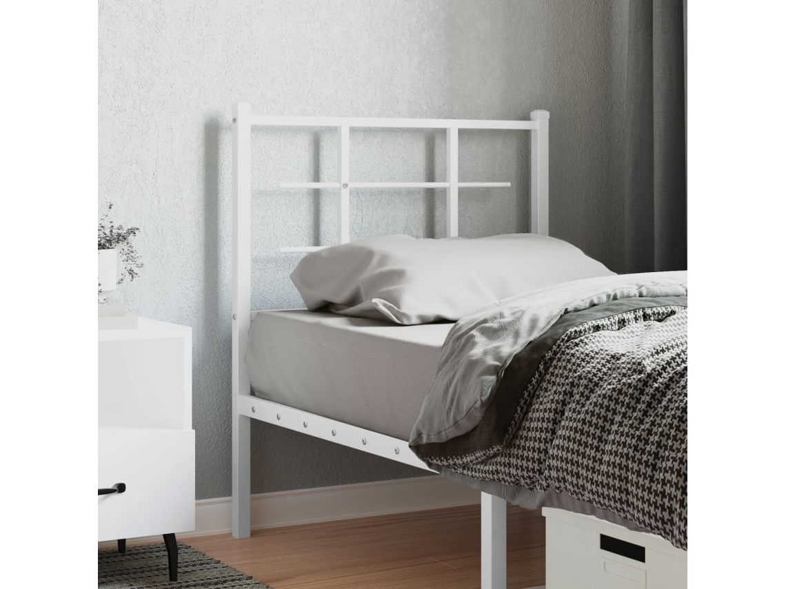 Cabecero De Metal Blanco 75 Cm