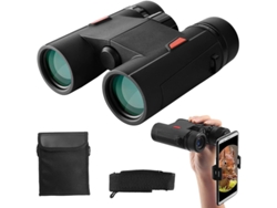 Binoculares 8x32 compactos para adultos y adolescentes, para viajes, deportes, conciertos, color negro.