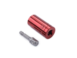 Adaptador Universal De Chave De Rato Para Furadeira Elétrica 7-19mm Aço Com Bola Vermelha 2 Peças