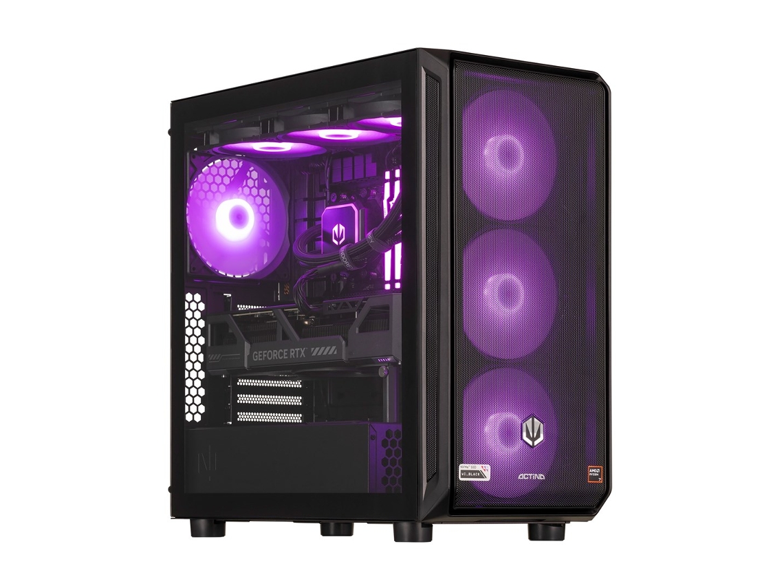 5901443411925 PC AMD Ryzen™ 7 9800x3d 32 GB DDR5 SDRAM 2 TB SSD Nvidia Geforce RTX 5090 Midi Tower Negro Actina