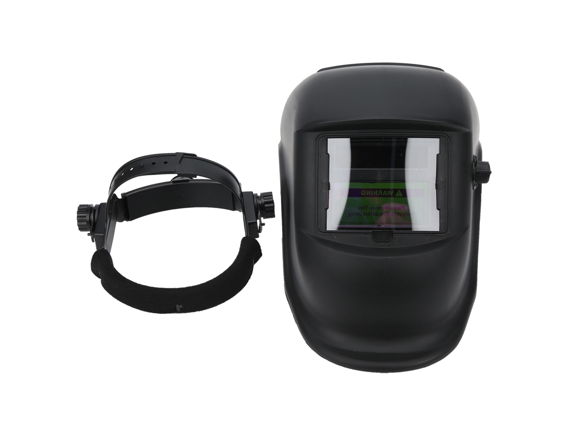 Casco De Soldadura Con Oscurecimiento Automático, Montado En La Cabeza, Con Pantalla Facial Industrial De Abs.