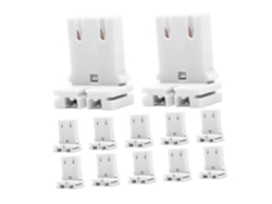 Adaptador De Portalámparas Fluorescente En Forma De U De 12 Piezas Para Tubos Fluorescentes