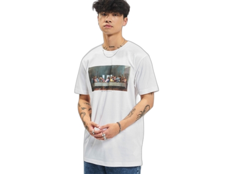 Camiseta de Hombre MISTER TEE Urban Classics Can Hang With Us Blanco (XL)