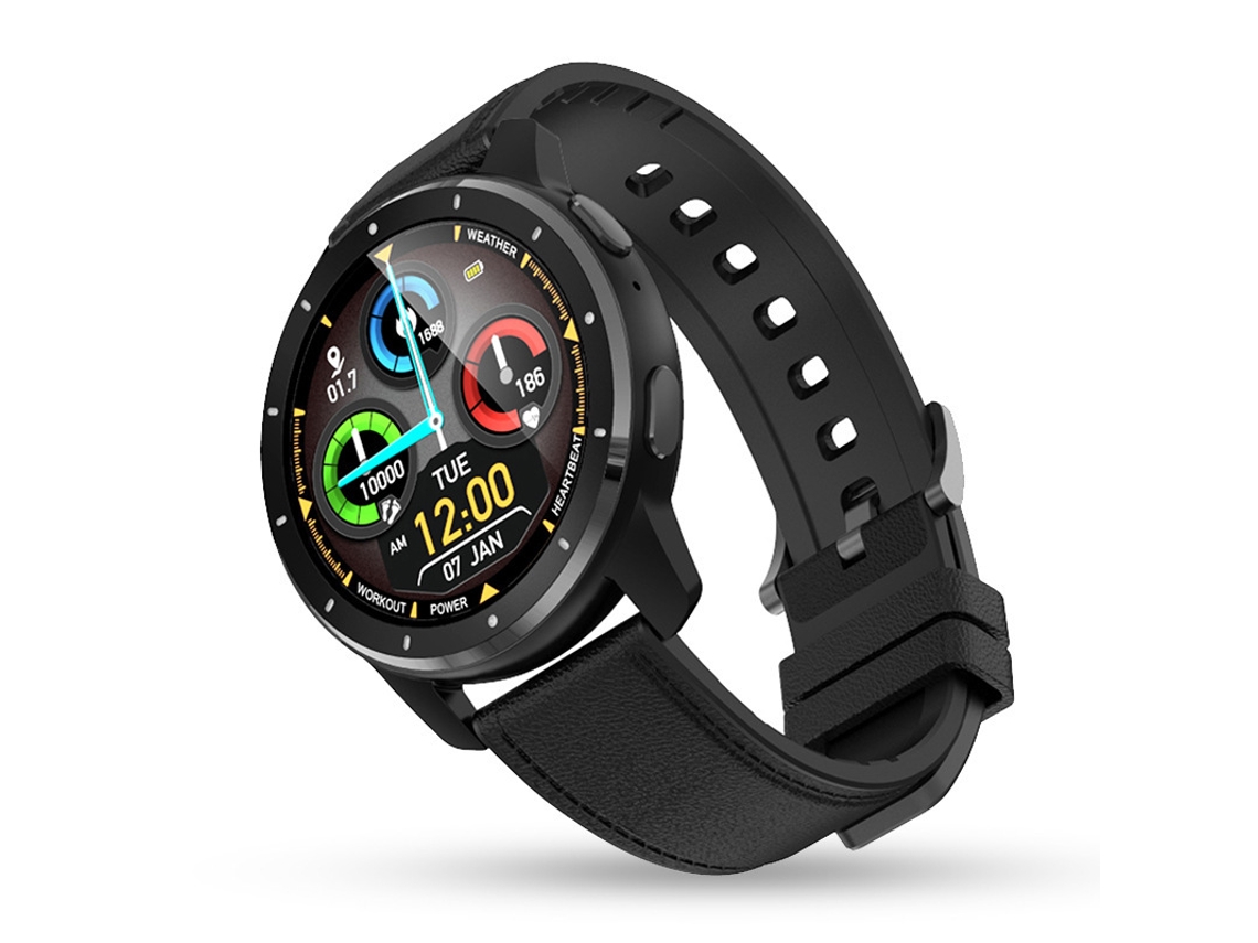 Smartwatch YIZHOOD TE520 con monitorización del ritmo cardíaco y del sueño saludable negro