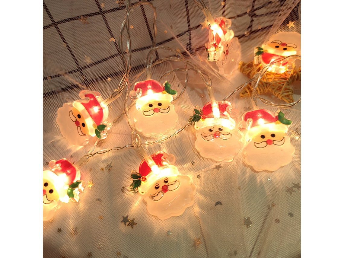 Luces LED navideñas, decoración navideña, árbol de Navidad, 3 metros, 20 luces, modelo USB Chennnls