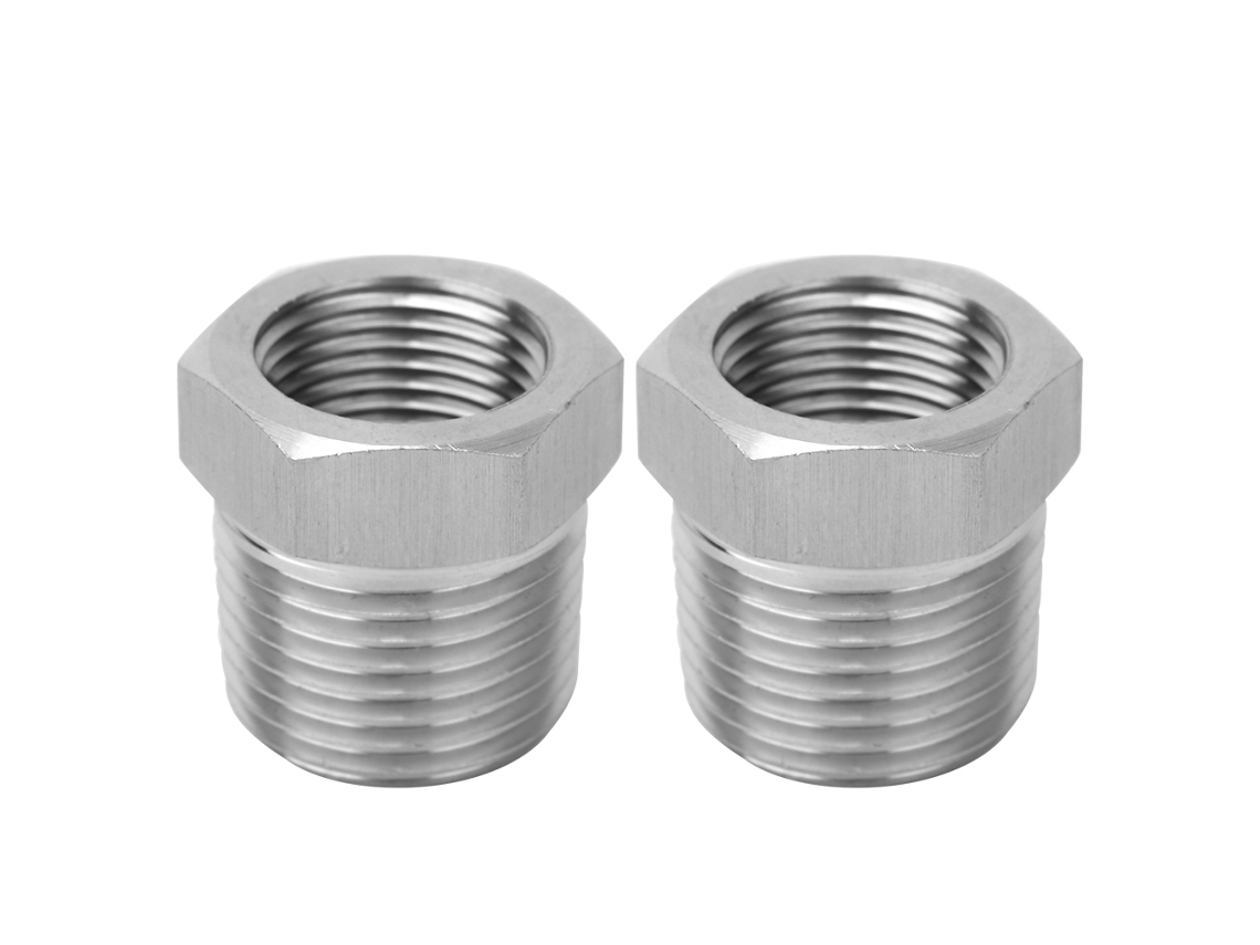 2pcs Adaptador De Tubo Hembra-macho Con Rosca Bsp Reductor Conexión Para Manómetro Agua 1/2-3/8