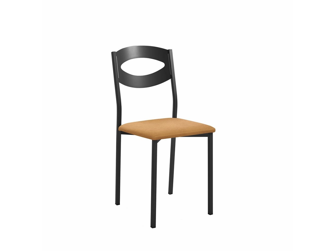 Cadeira de Cozinha Olga Preta 38x86x47cm Domus Habana FANMUEBLES