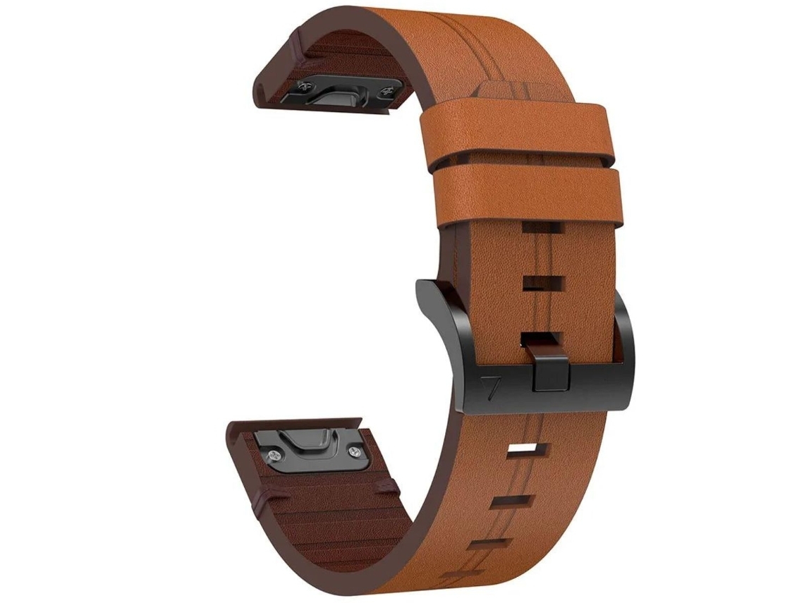 Correa de Piel para Garmin Fenix 8 47Mm Amoled Marrón VEANXIN