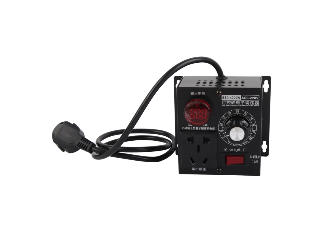 Regulador De Voltaje Scr De 4000 W Con Control De Velocidad Para Motor De Ventilador Y Atenuador.