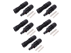 2026-5 Conjuntos Conector Pv Solar Impermeable Ip67 Cobre Chapado Estaño Cable Panel Solar Dc 1500v 50a 6-10