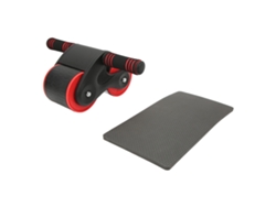 2026rebe-wheel Aparelho Abdominal Duplo Redondo para Academia em Casa, Exercícios Físicos, Preto e Vermelho