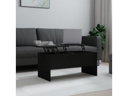 Mesa de Centro Apoyo 102X50,5X46,5 cm Madera Procesada Negro