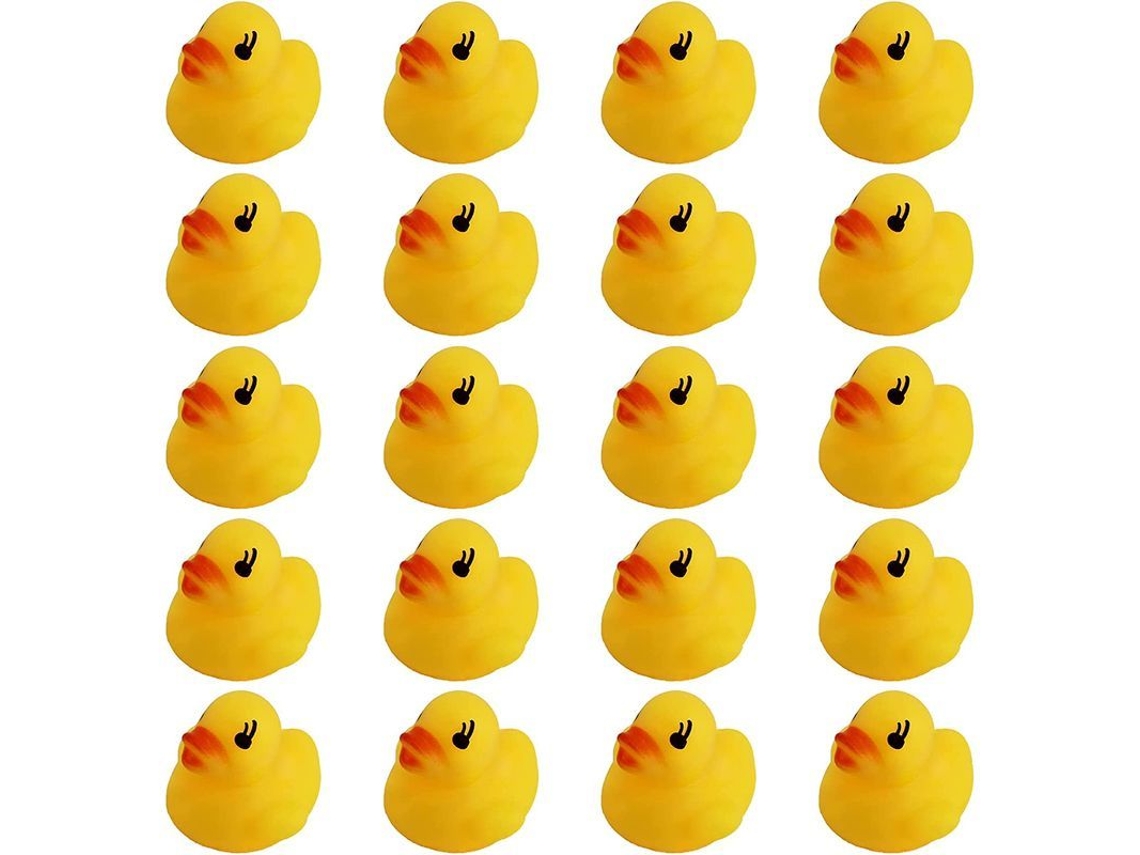Patitos De Goma Pequeños, 20 Unidades, Juguetes De Baño, Decoraciones Para Fiestas De Cumpleaños Y Recuerdos De Fiesta.