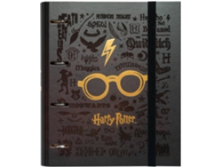 Dossier HARRY POTTER Premium (Negro - 46.5x36.5cm - 4 Anillos)