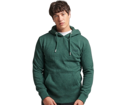 Sweatshirt para Hombre SUPERDRY (S - Algodón - Verde)