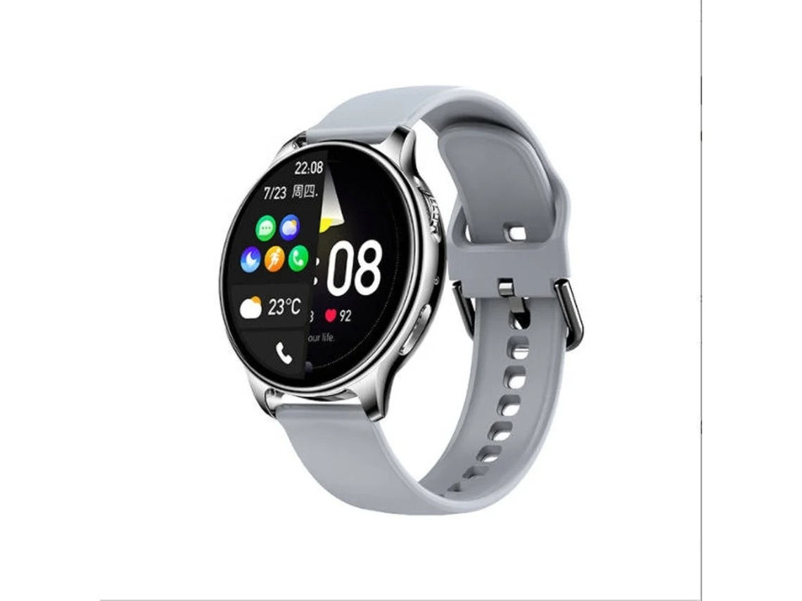 Reloj inteligente unisex con Bluetooth, llamadas, monitor de actividad física, monitor de sueño, reproductor de música FC, IP68, para deportes al aire libre, gris, Yizhood