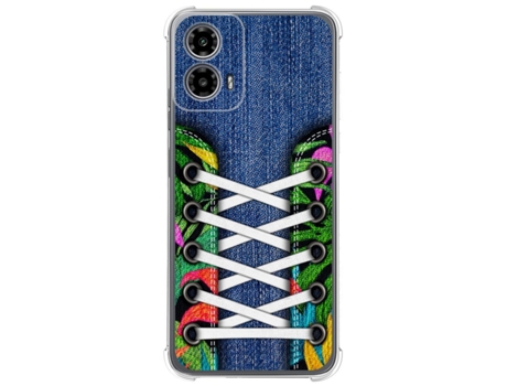 Funda Diseño Zapatillas para Motorola Moto G34 5G TUMUNDOSMARTPHONE Silicona Multicolor