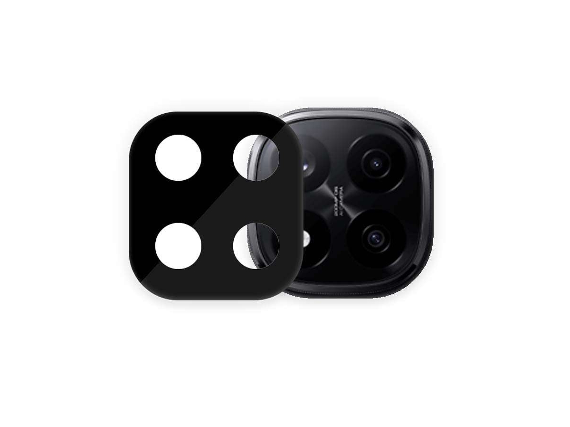 Protector Cámara Metalizado Negro Para Xiaomi Redmi Note 14 Pro Plus 5g