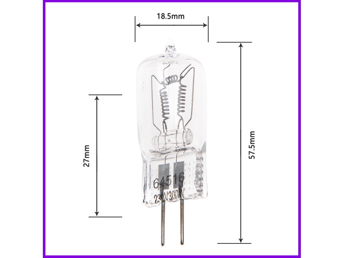 Lámpara Halógena Gx6.35 Jdc 300w 220vac*