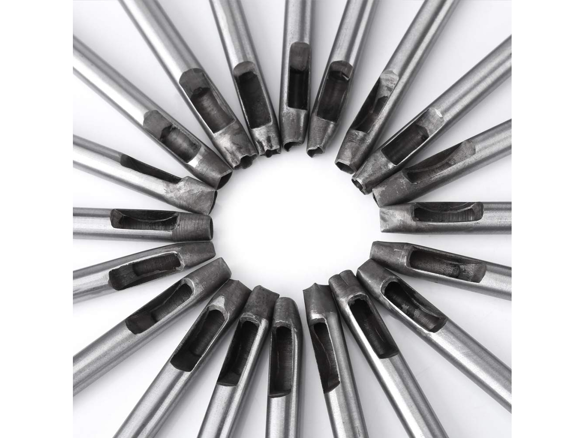 Herramienta De 6 Mm, 20 Perforadoras De Cuero Para Decorar Bolsos Y Cinturones.